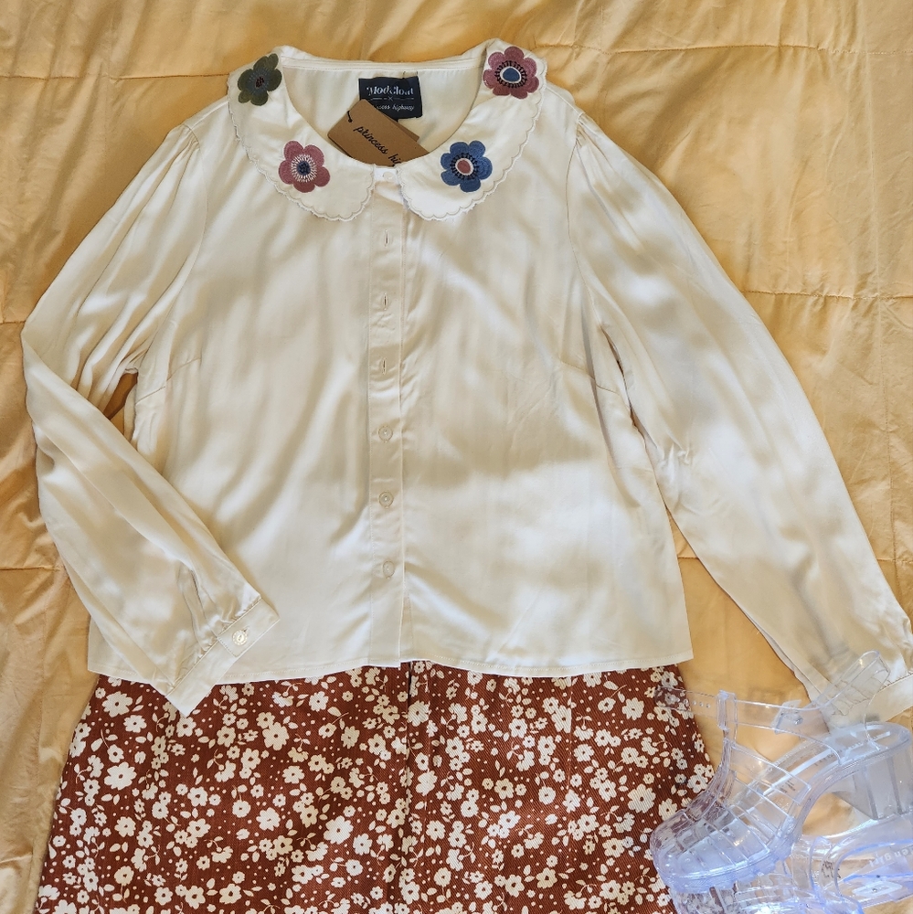 NWT Modcloth x Princess Highway Collared Blouse
